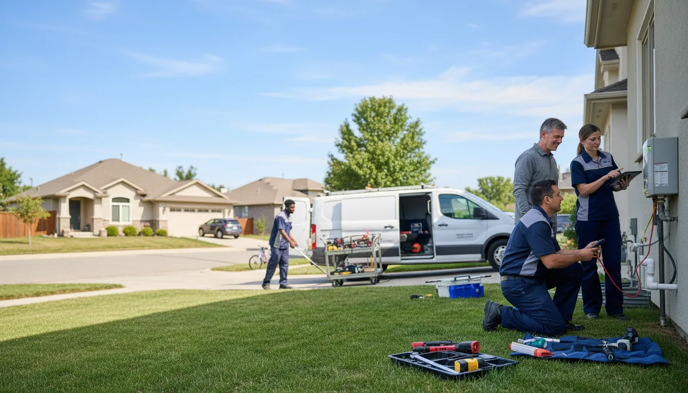 Tankless water heater service in Brimfield, IL